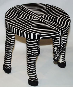 tabouret zebre