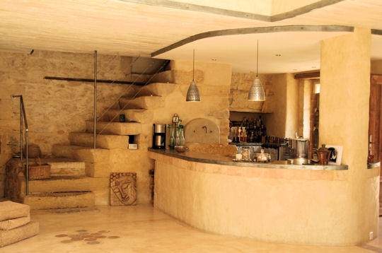 Cuisine de pierres après la sieste, une halte dans les nuages ... Cuisine décor Beton