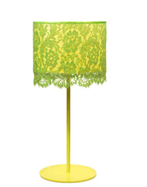 Lampe à poser "Dentelle" verte