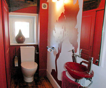 Les toilettes du haut
